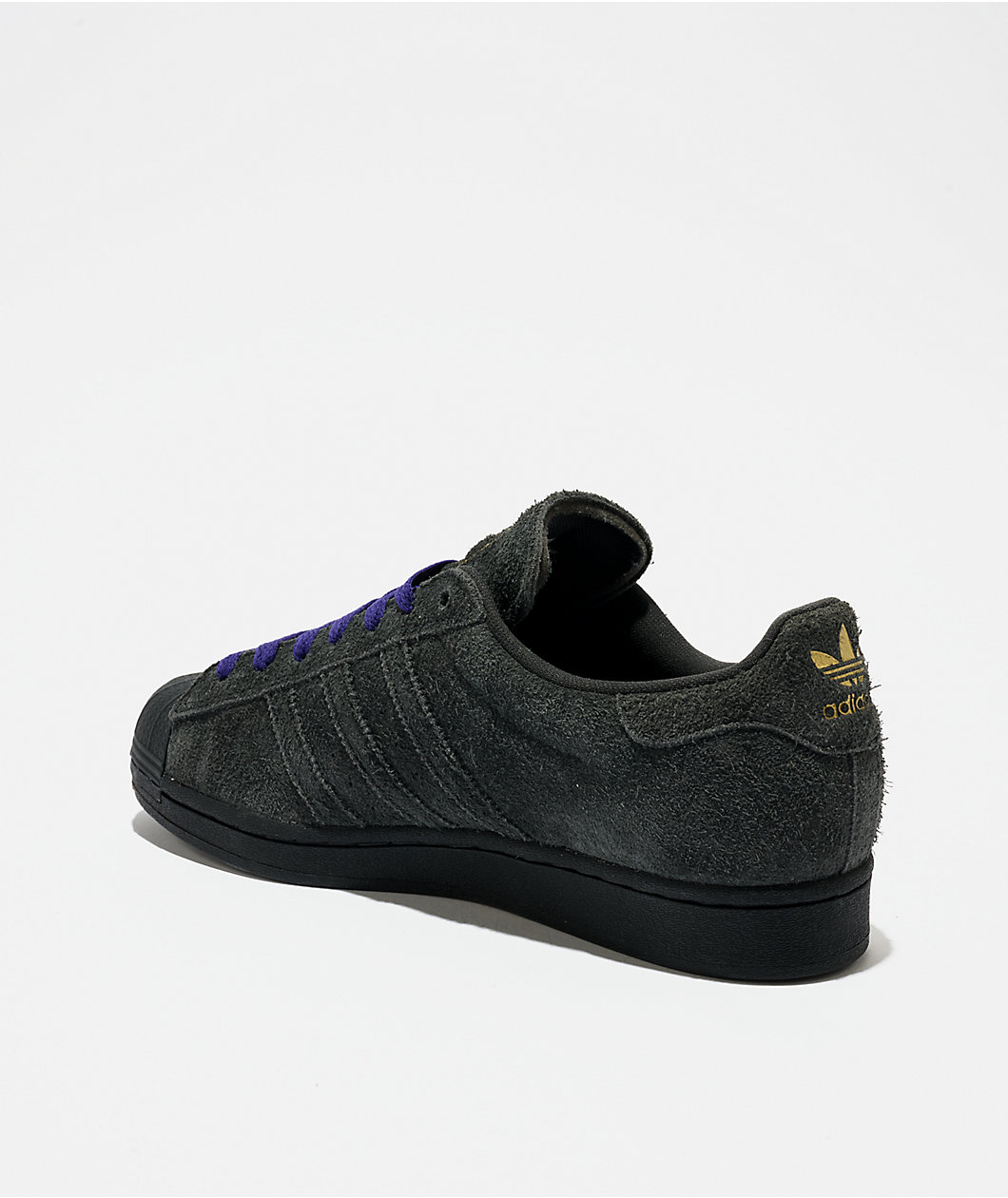 adidas Superstar ADV Carbon & Purple Skate Shoes
