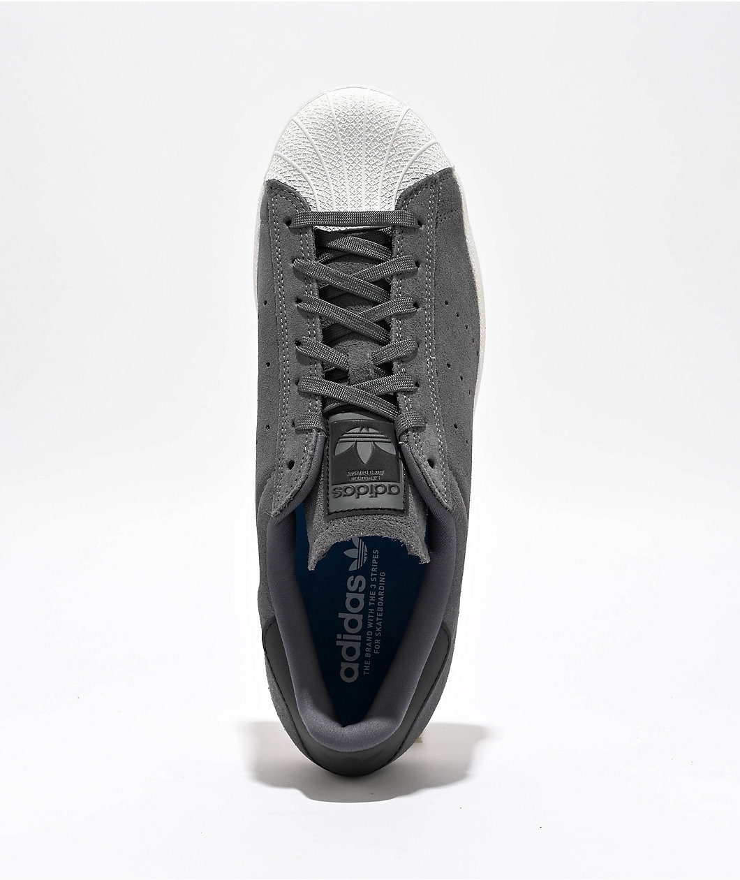 adidas Superstar ADV Charcoal & White Skate Shoes