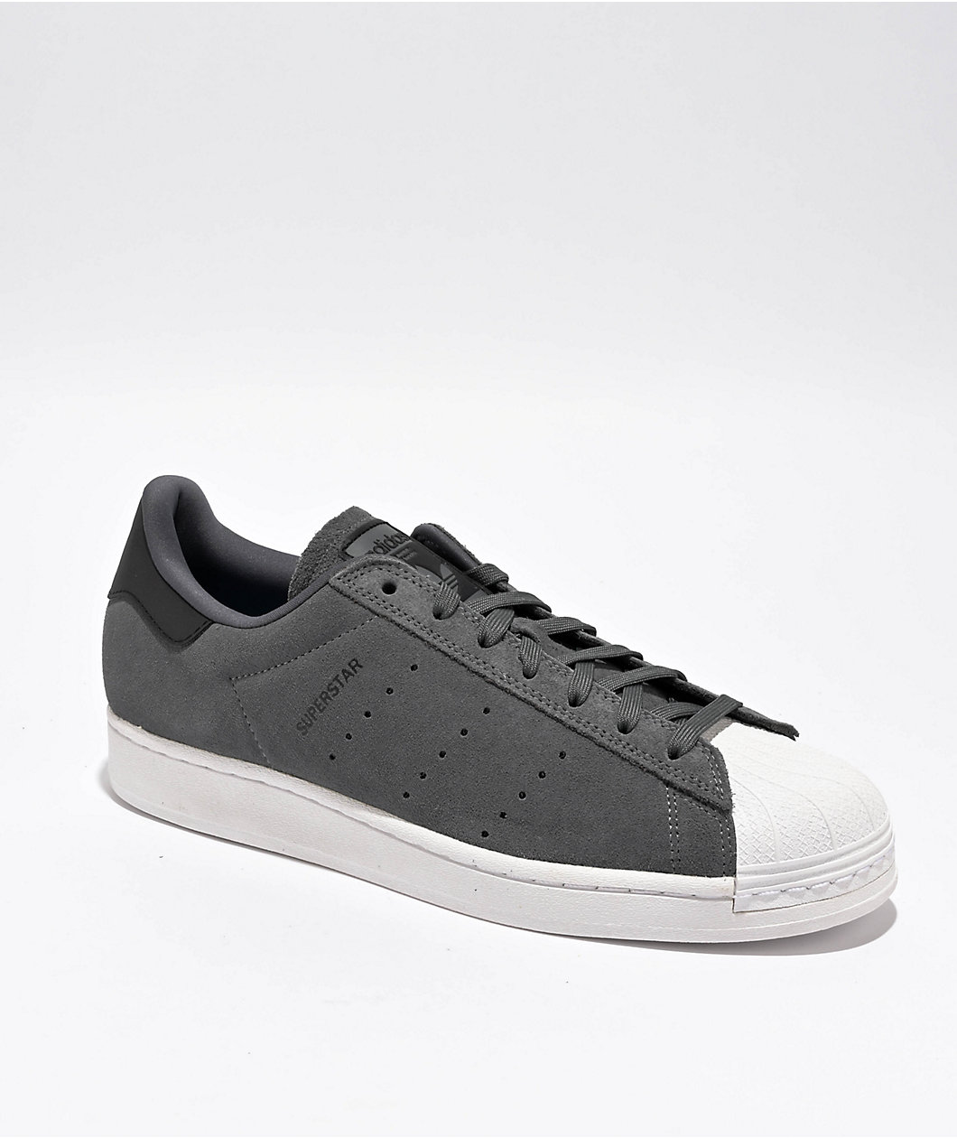 adidas Superstar ADV Charcoal & White Skate Shoes