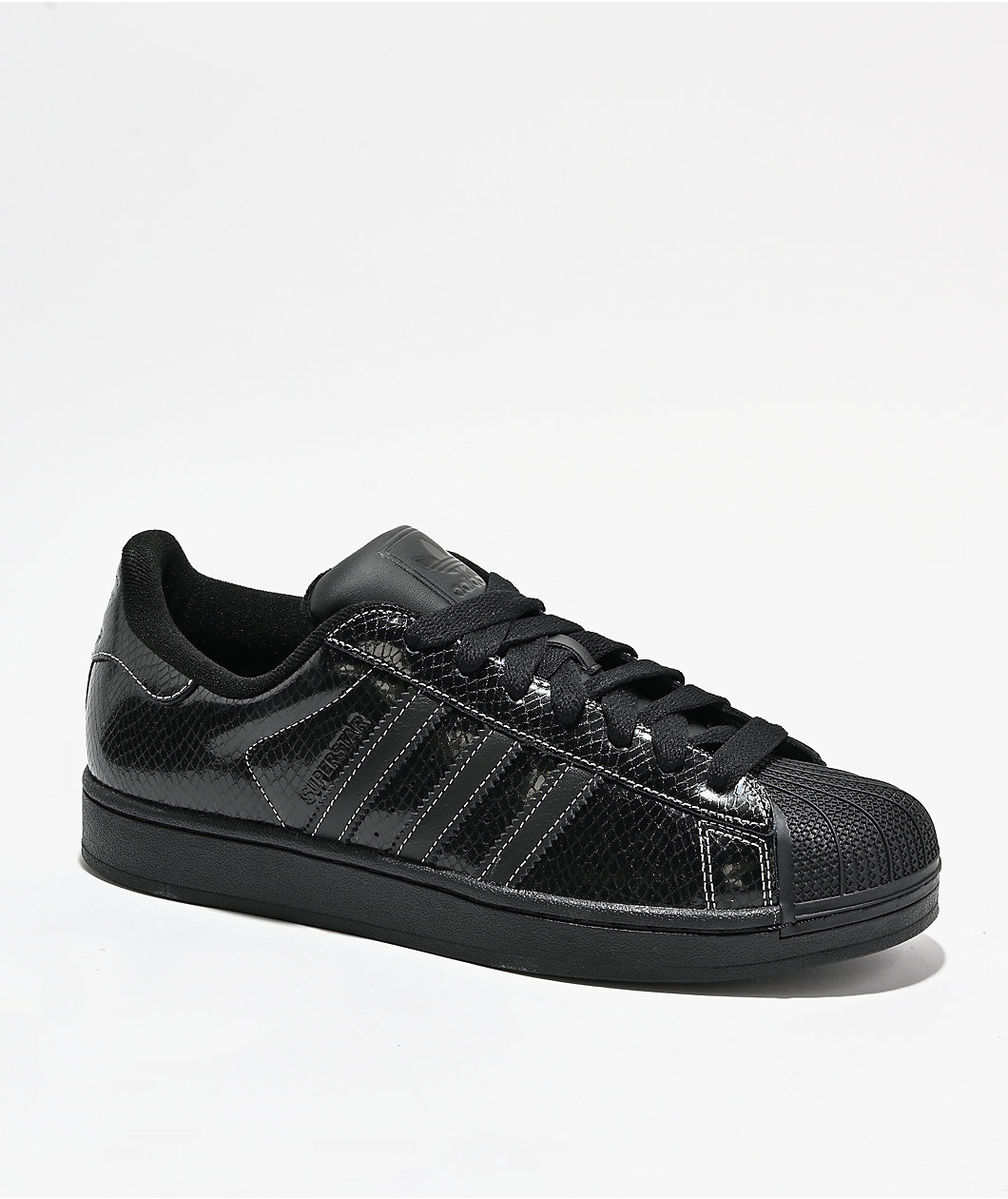 adidas Superstar II Snake Print Core Black & Cloud White Shoes