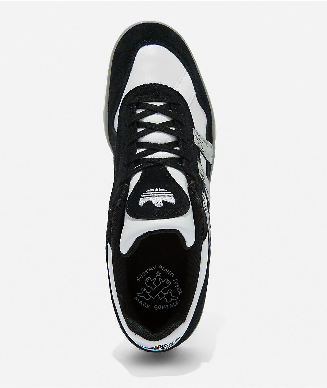 adidas Tonneson Aloha Super Black & White Skate Shoes