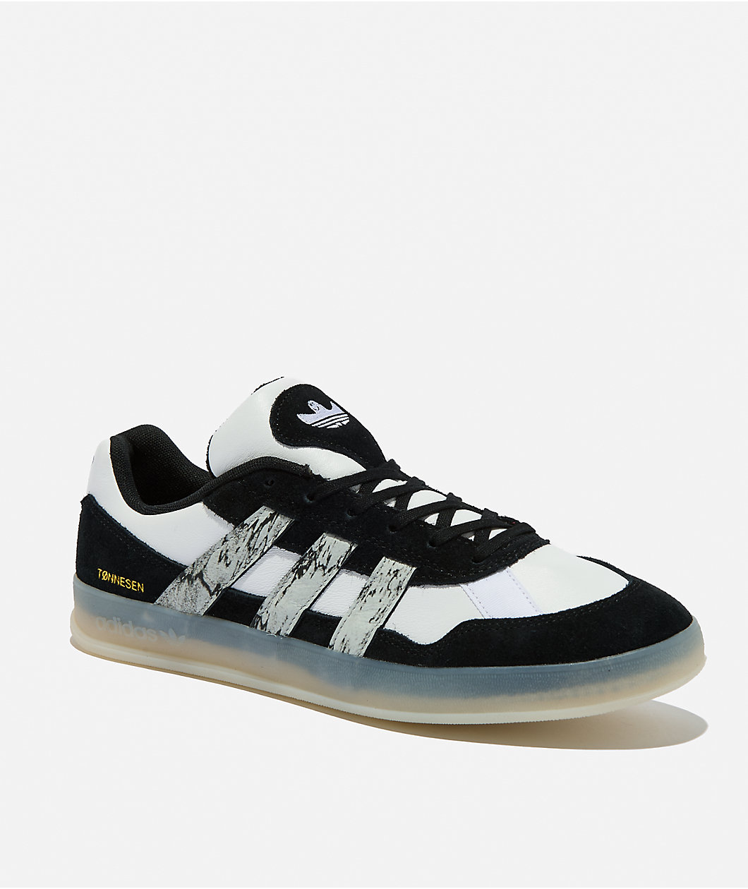 adidas Tonneson Aloha Super Black & White Skate Shoes