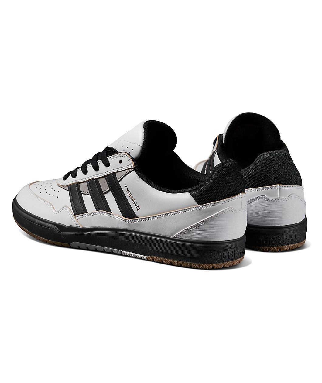 adidas Tyshawn II Crystal White & Core Black Skate Shoes