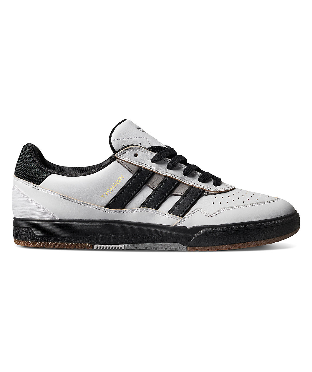 adidas Tyshawn II Crystal White & Core Black Skate Shoes