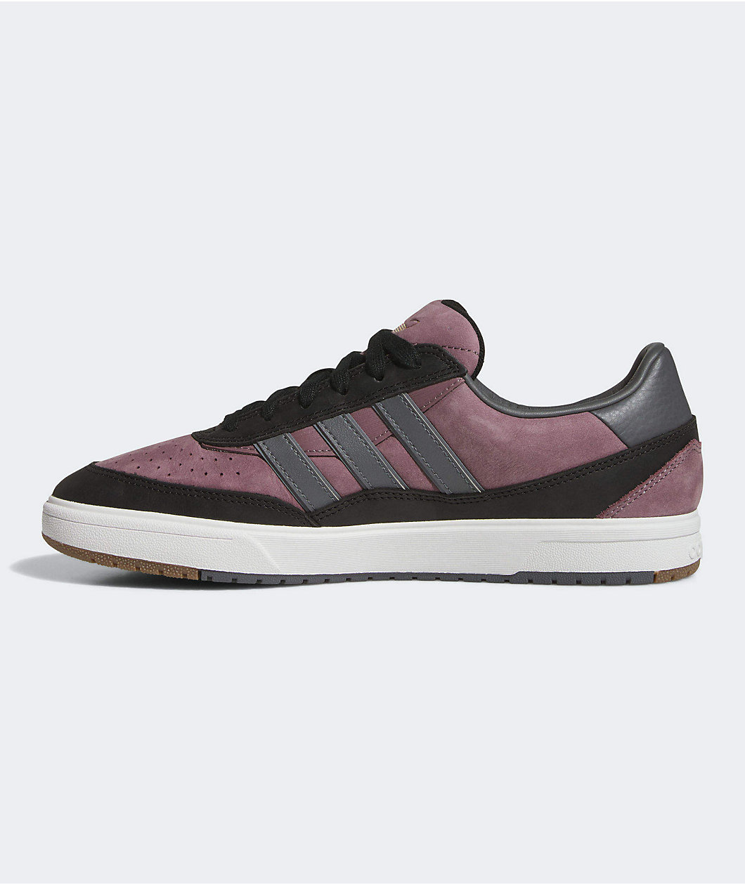 adidas Tyshawn II Shadow Fig, Core Black, & Charcoal Solid Grey Skate Shoes