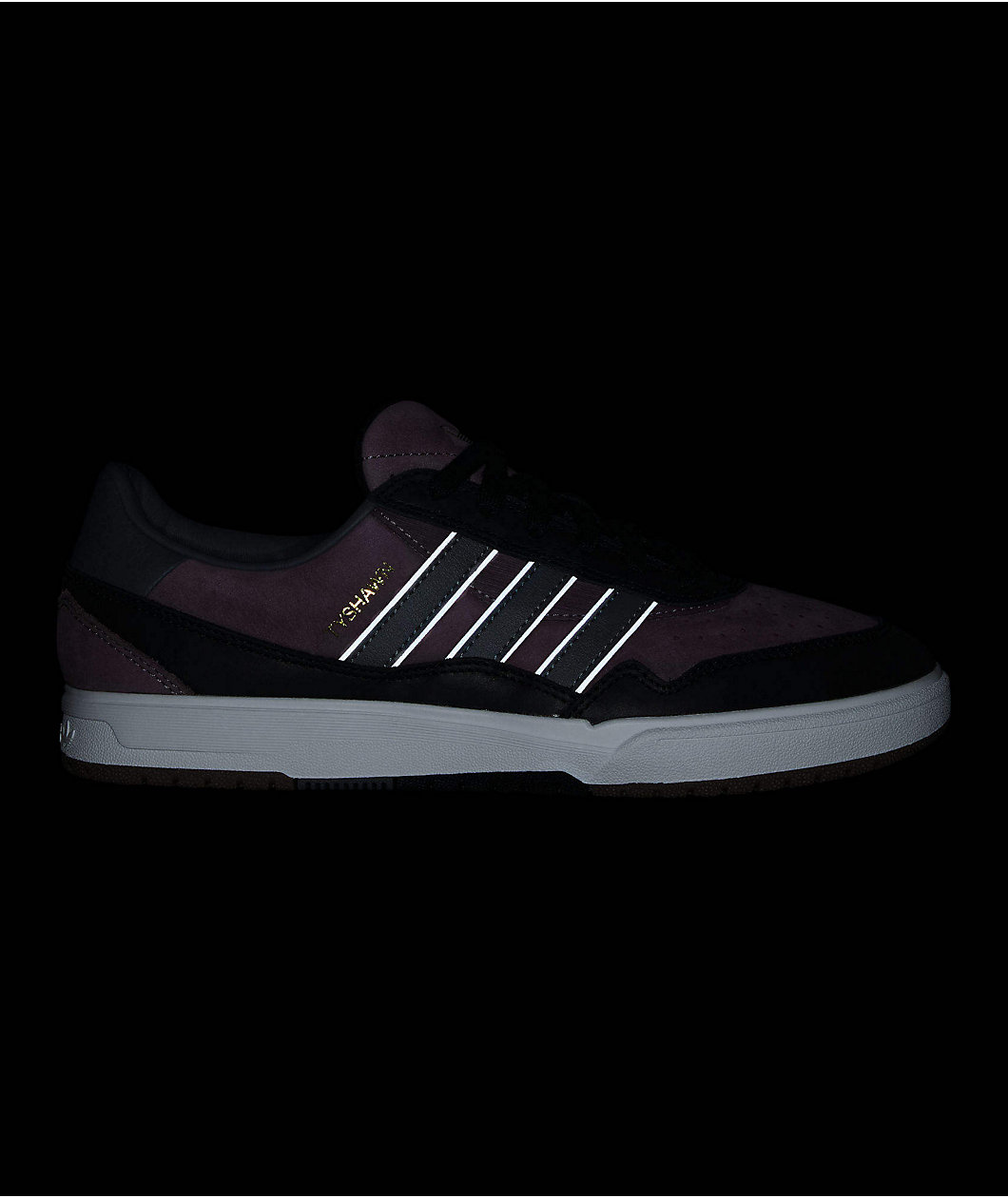 adidas Tyshawn II Shadow Fig, Core Black, & Charcoal Solid Grey Skate Shoes