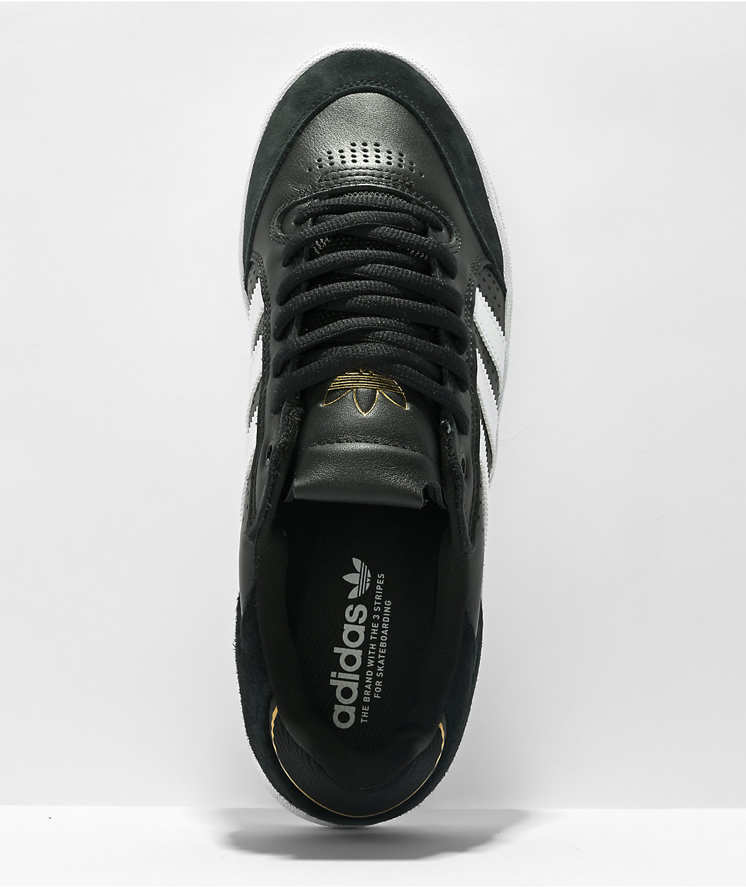 adidas Tyshawn Low Black, White & Gold Shoes