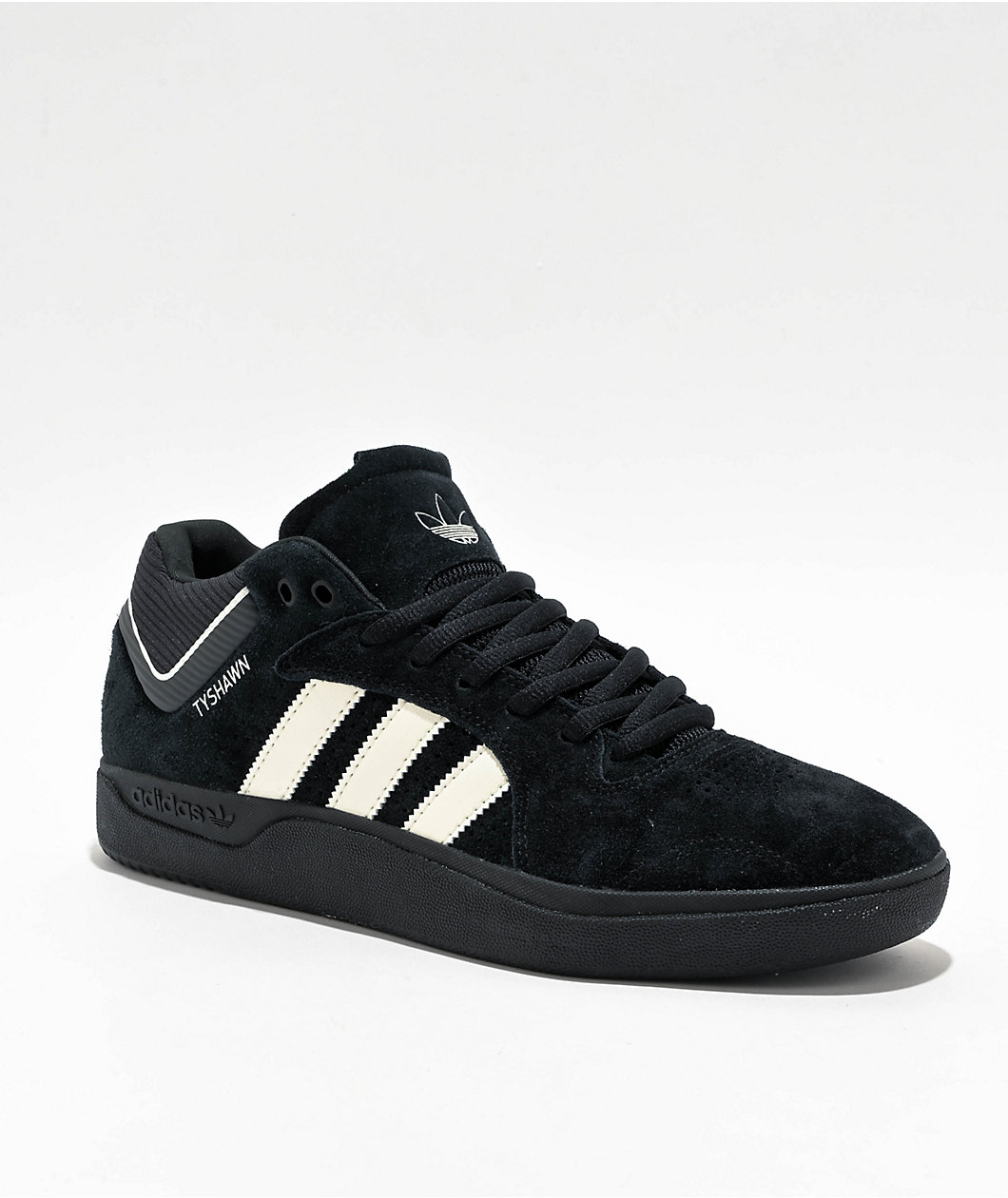 adidas Tyshawn Mid Core Black & Zero Metallic Skate Shoes