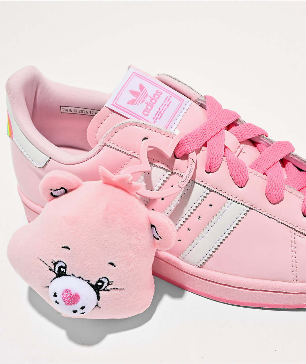 adidas x Care Bears Superstar II Pink & White Shoes
