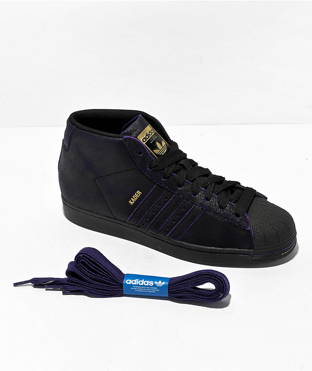 adidas x Kader Sylla Pro Model ADV Black & Purple Skate Shoes