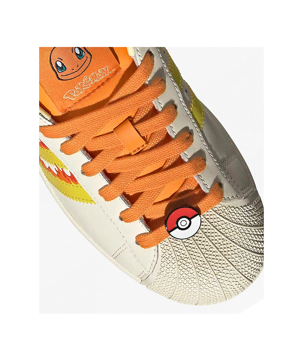 adidas x Pokémon Superstar II Charmander White & Orange Shoes