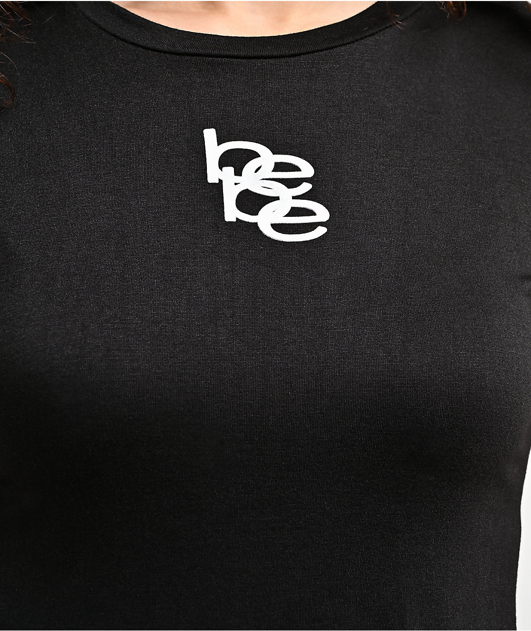 bebe Screen Logo Black T-Shirt