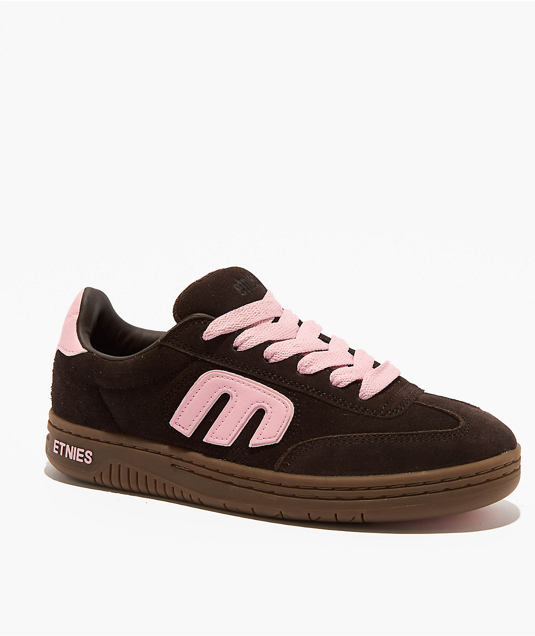 etnies Locut Brown & Pink Skate Shoes