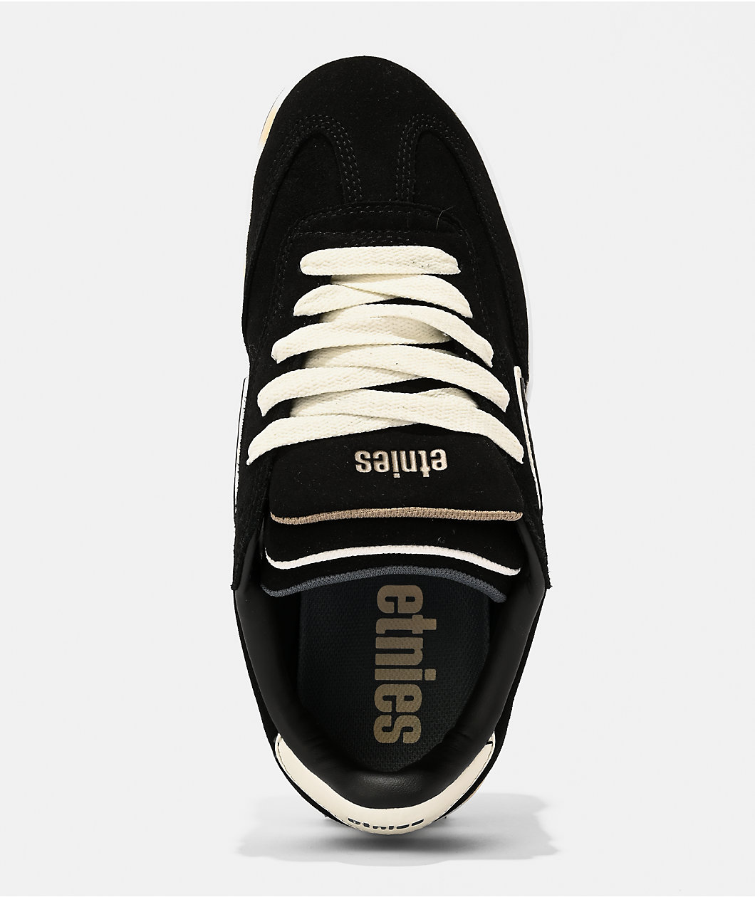 etnies Locut Triple Tongue Black & White Skate Shoes