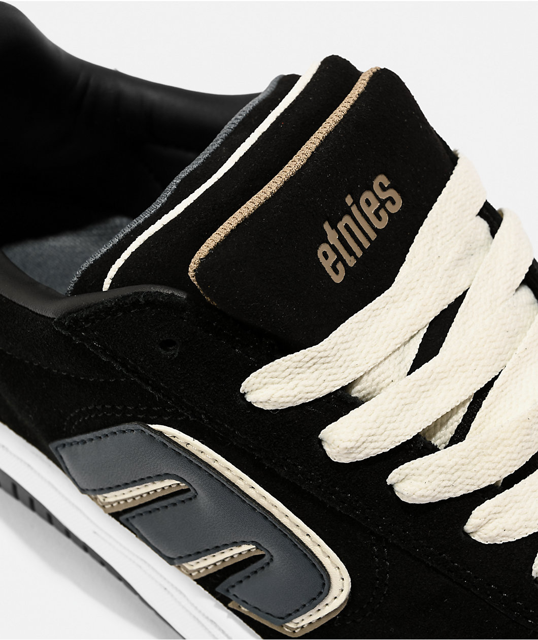 etnies Locut Triple Tongue Black & White Skate Shoes