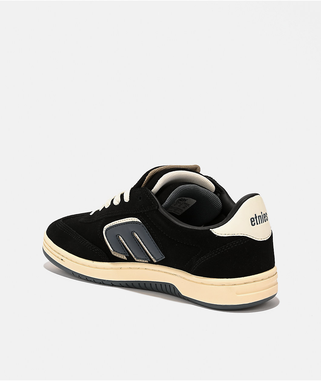 etnies Locut Triple Tongue Black & White Skate Shoes