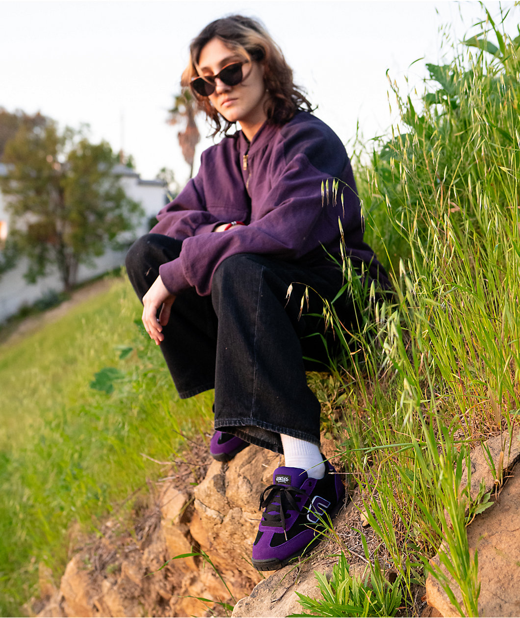 etnies Werka Locut 2K Black & Purple Skate Shoes
