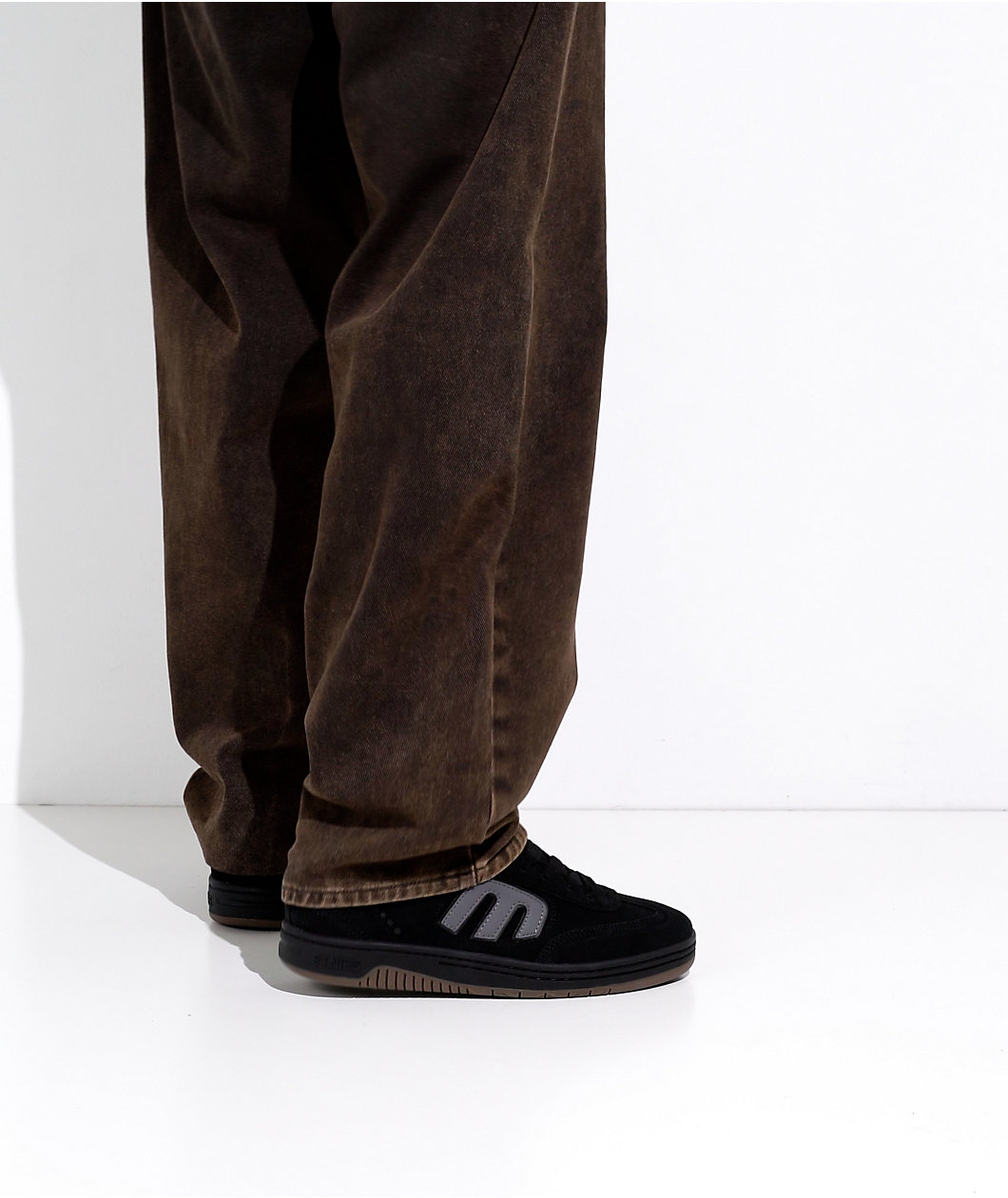 etnies x Apache Locut Black & Grey Skate Shoes