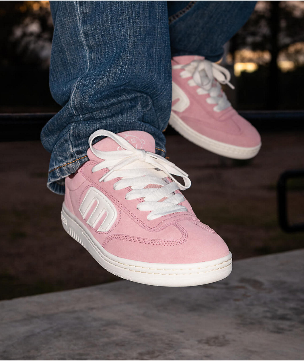 etnies x Keep A Breast Foundation Women's Locut Pink & White Skate Shoes