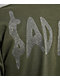 $AD BOYZ by Junior H Cherub Skull Rhinestone Olive T-Shirt - Thumbnail image 4 of 5