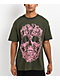$AD BOYZ by Junior H Cherub Skull Rhinestone Olive T-Shirt - Thumbnail image 1 of 2