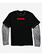 $AD BOYZ by Junior H Flames Black & Grey 2fer Long Sleeve T-Shirt - Thumbnail image 4 of 7