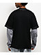 $AD BOYZ by Junior H Flames Black & Grey 2fer Long Sleeve T-Shirt - Thumbnail image 2 of 7