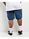 $AD BOYZ by Junior H Printed Grail Blue Wash Denim Shorts - Thumbnail image 4 of 10