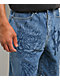 $AD BOYZ by Junior H Printed Grail Blue Wash Denim Shorts - Thumbnail image 3 of 8