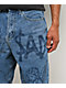 $AD BOYZ by Junior H Printed Grail Blue Wash Denim Shorts - Thumbnail image 4 of 8