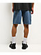 $AD BOYZ by Junior H Printed Grail Blue Wash Denim Shorts - Thumbnail image 2 of 8