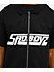 $AD BOYZ by Junior H Rhinestone Black Full Zip Work Shirt - Thumbnail image 3 of 9