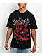 $AD BOYZ by Junior H Rose Wire Rhinestone Black T-Shirt - Thumbnail image 1 of 3
