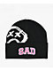 $AD BOYZ by Junior H Sad Face Black Beanie - Thumbnail image 1 of 2