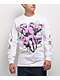 $AD BOYZ by Junior H Trippy Wiggles White Long Sleeve T-Shirt - Thumbnail image 1 of 5