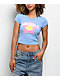 $AD GIRLZ By Junior H Daisy Baby Blue Crop T-Shirt - Thumbnail image 1 of 2
