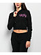 $AD GIRLZ By Junior H Don't Cry Black Crop Zip Hoodie - Thumbnail image 2 of 6
