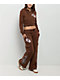 $AD GIRLZ By Junior H Flowers Brown Cargo Sweatpants - Thumbnail image 10 of 12