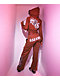 $AD GIRLZ By Junior H Flowers Brown Crop Zip Hoodie - Thumbnail image 6 of 9