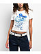 $AD GIRLZ By Junior H Pondering Clouds White Crop T-Shirt - Thumbnail image 1 of 2