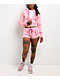 $AD GIRlZ BY Junior H Rhinestone Logo Pink Sweat Shorts - Thumbnail image 8 of 8