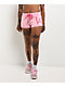 $AD GIRlZ BY Junior H Rhinestone Logo Pink Sweat Shorts - Thumbnail image 2 of 8