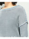  Jolt Blue Wash Drop Shoulder Sweater