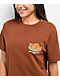180TIDE Stacks Manta Ray Brown T-Shirt - Thumbnail image 2 of 2