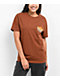 180TIDE Stacks Manta Ray Brown T-Shirt - Thumbnail image 1 of 2