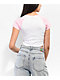 180Tide Strawberry Seal Pink & White Crop T-Shirt - Thumbnail image 2 of 3
