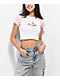 180Tide Strawberry Seal Pink & White Crop T-Shirt - Thumbnail image 1 of 3