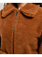 24COLOURS Sherpa Brown Zip Jacket - Thumbnail image 5 of 6