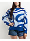 24COLOURS Swirl Blue Sweater - Thumbnail image 1 of 4