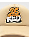 26 Red Astronaut Cat Cream Trucker Hat - Thumbnail image 3 of 4